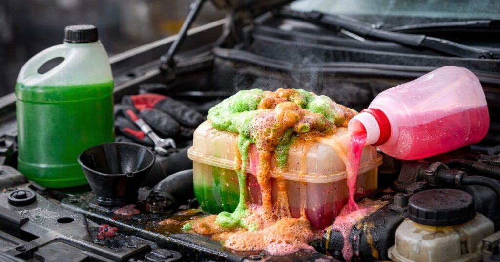 can u mix antifreeze