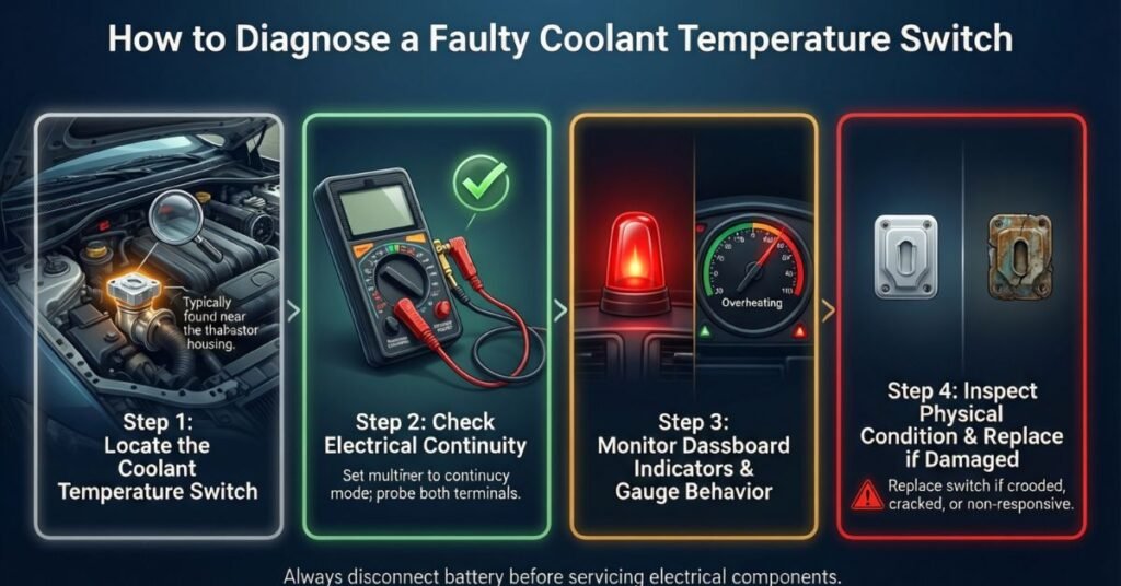 coolant temperature switch symptoms