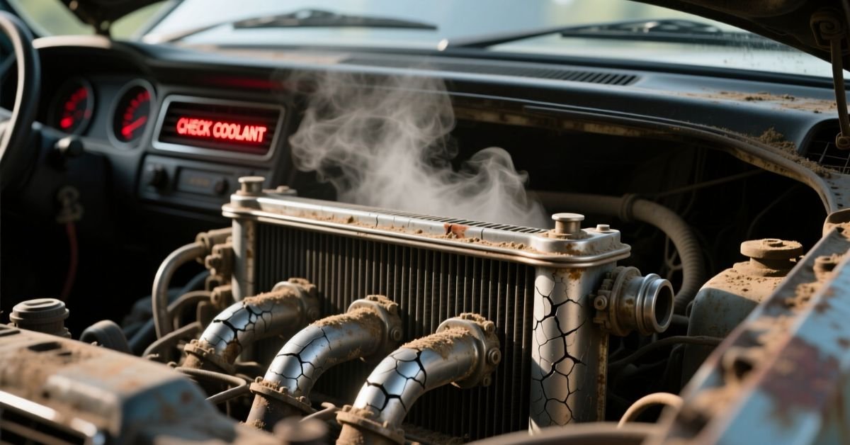 no coolant in radiator