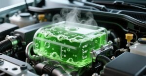 antifreeze bubbling in reservoir