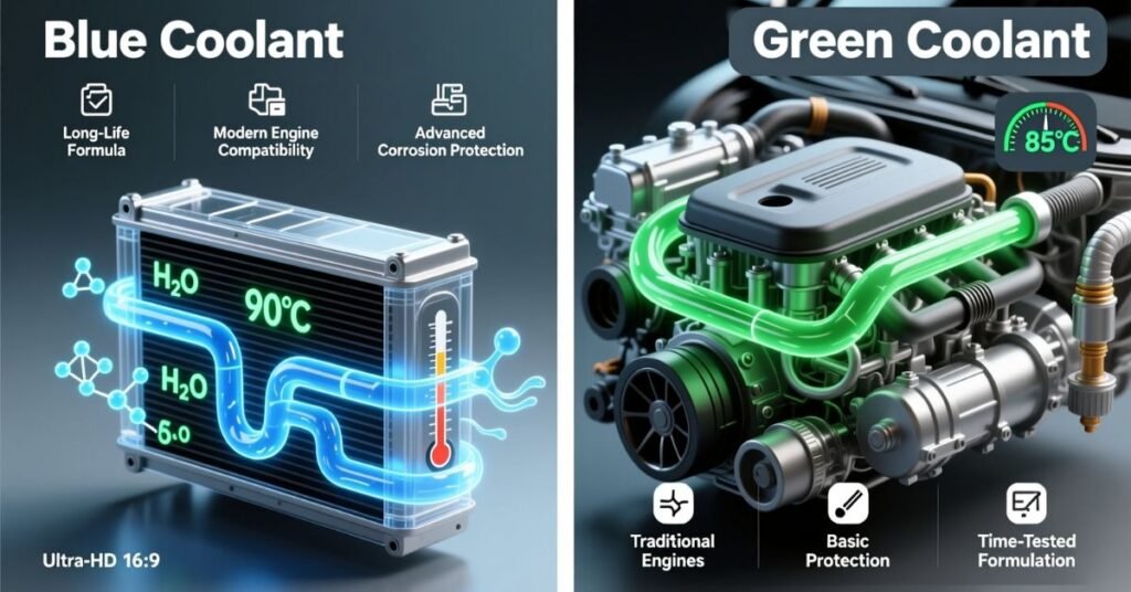 blue vs green coolant