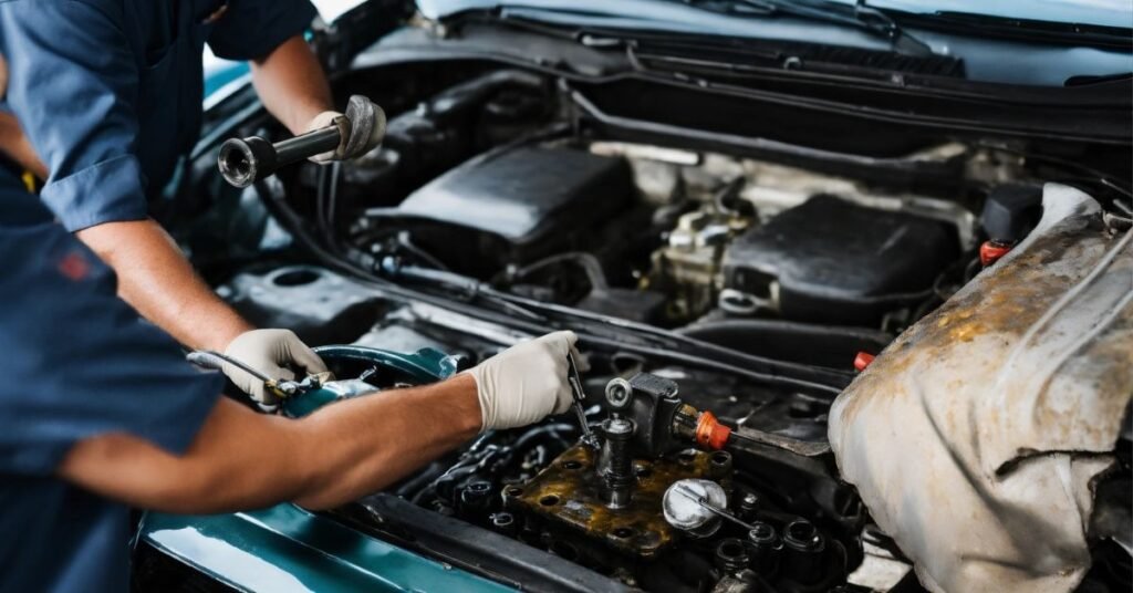 water dripping from car