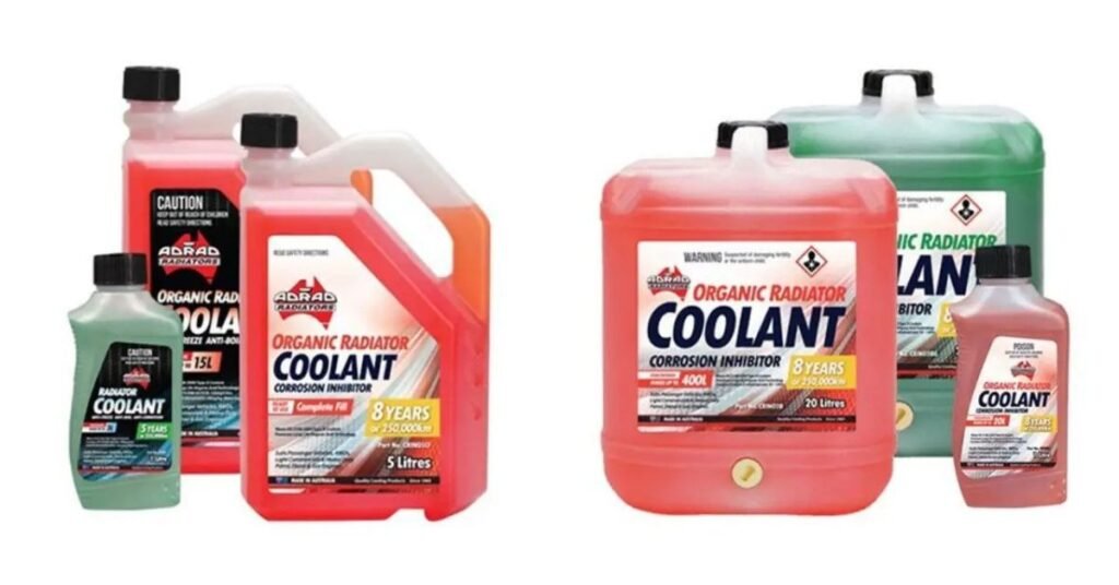 bad antifreeze color chart