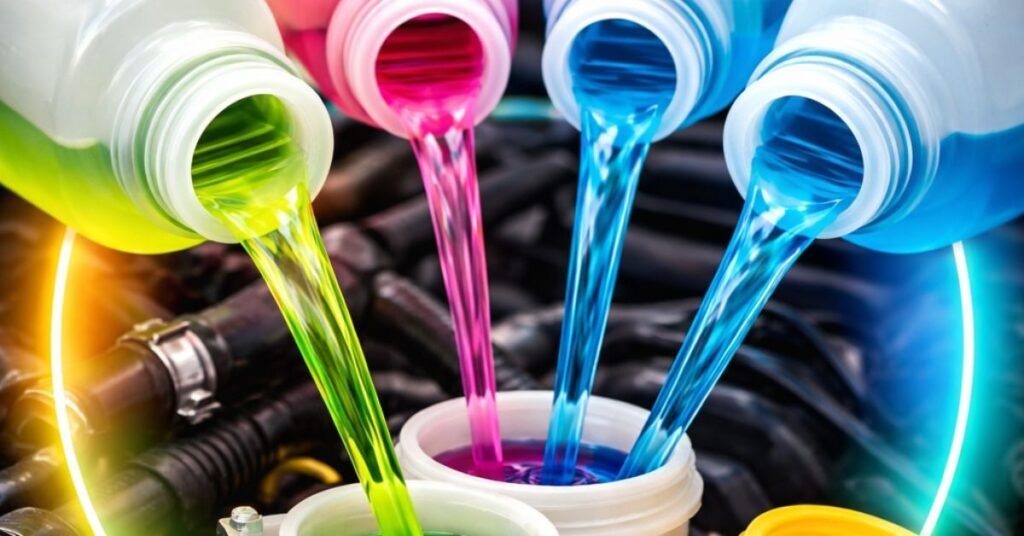 color of car coolant