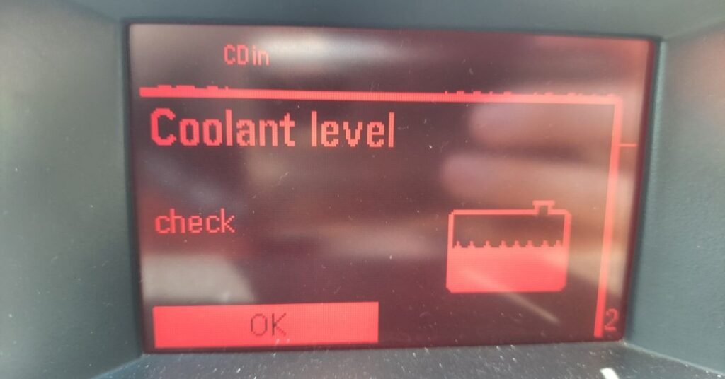 coolant level is low