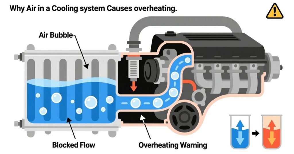 bubbles in radiator coolant