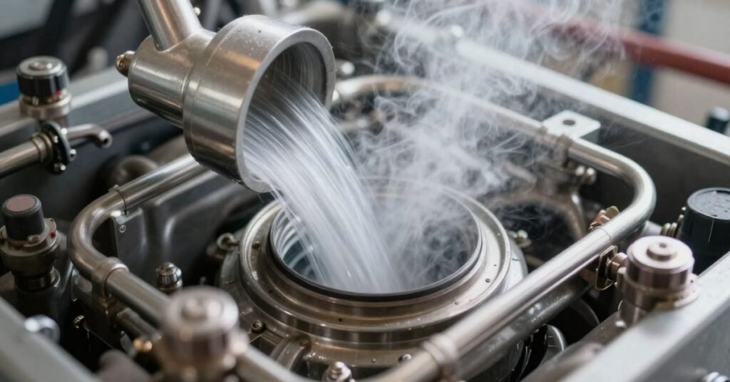 antifreeze bubbling in reservoir