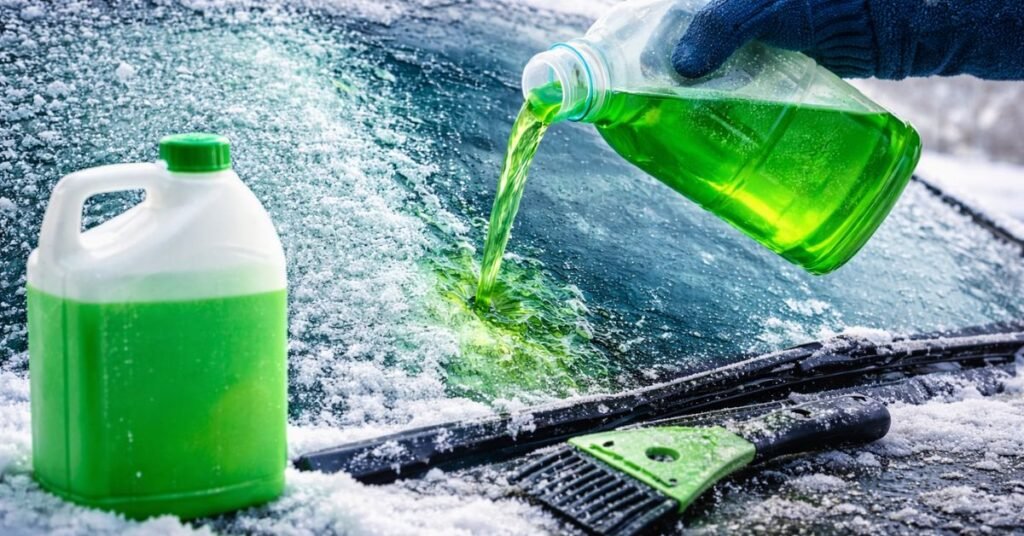 will antifreeze melt ice