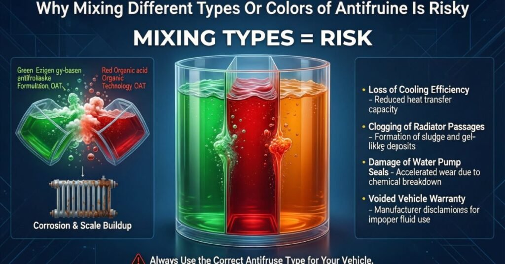 can u mix antifreeze