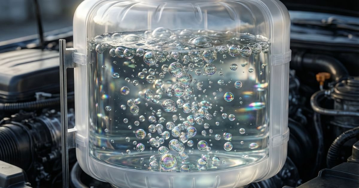bubbles in coolant tank
