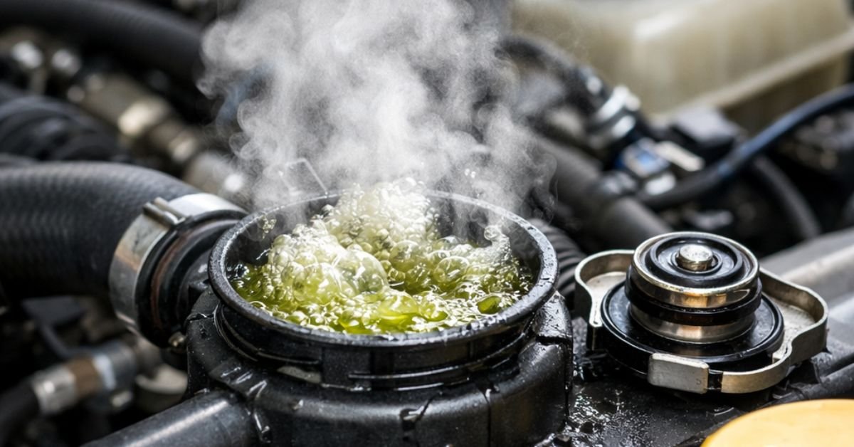 car coolant is boiling