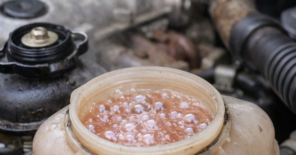 bubbles in coolant tank