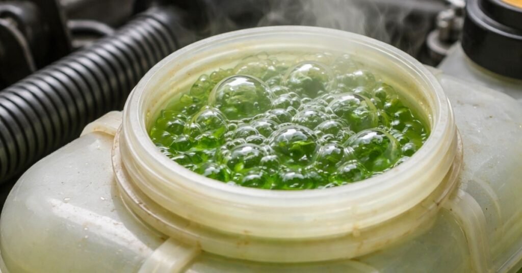 bubbles in coolant tank