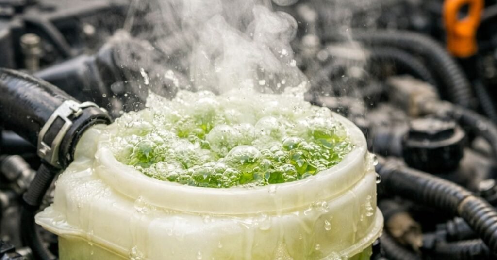 car coolant is boiling