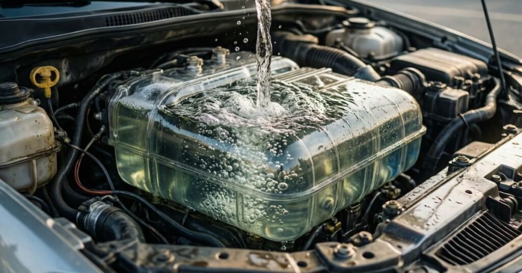 coolant gurgling after shutdown