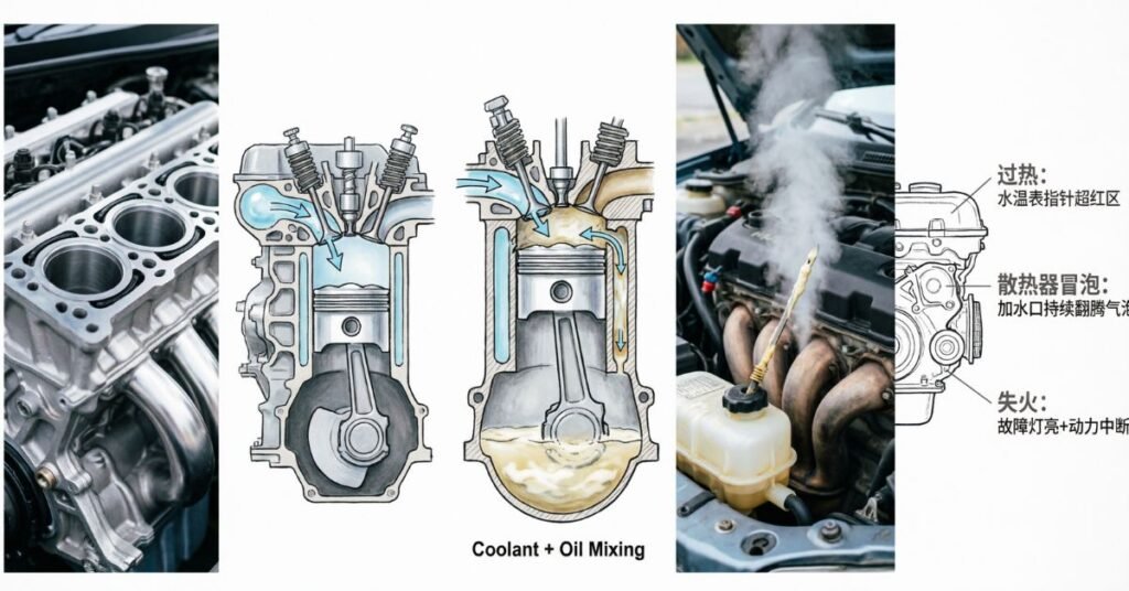 blown head gasket pictures