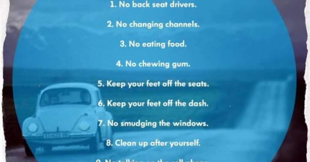 car rules for passengers