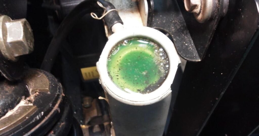 coolant in oil color