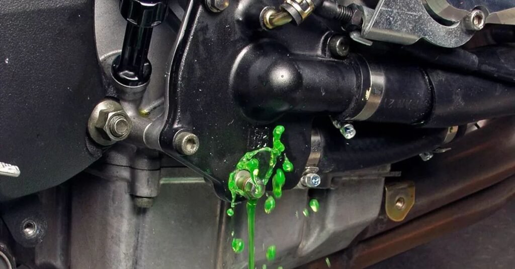 coolant leaking from cap