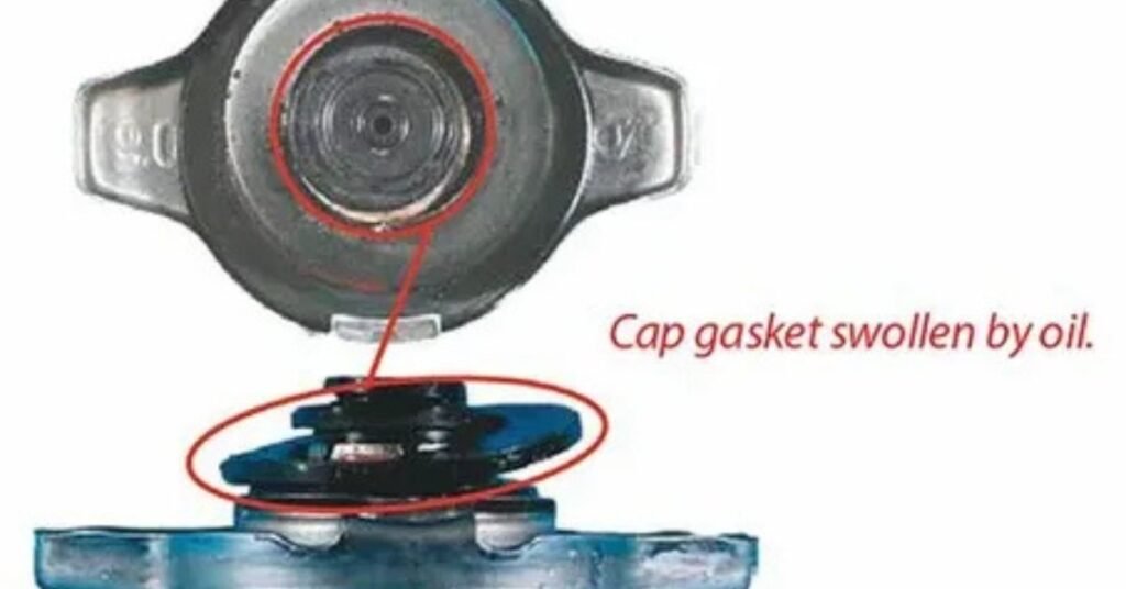 coolant leaking from cap