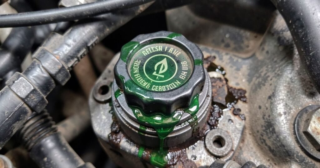 coolant leaking from cap