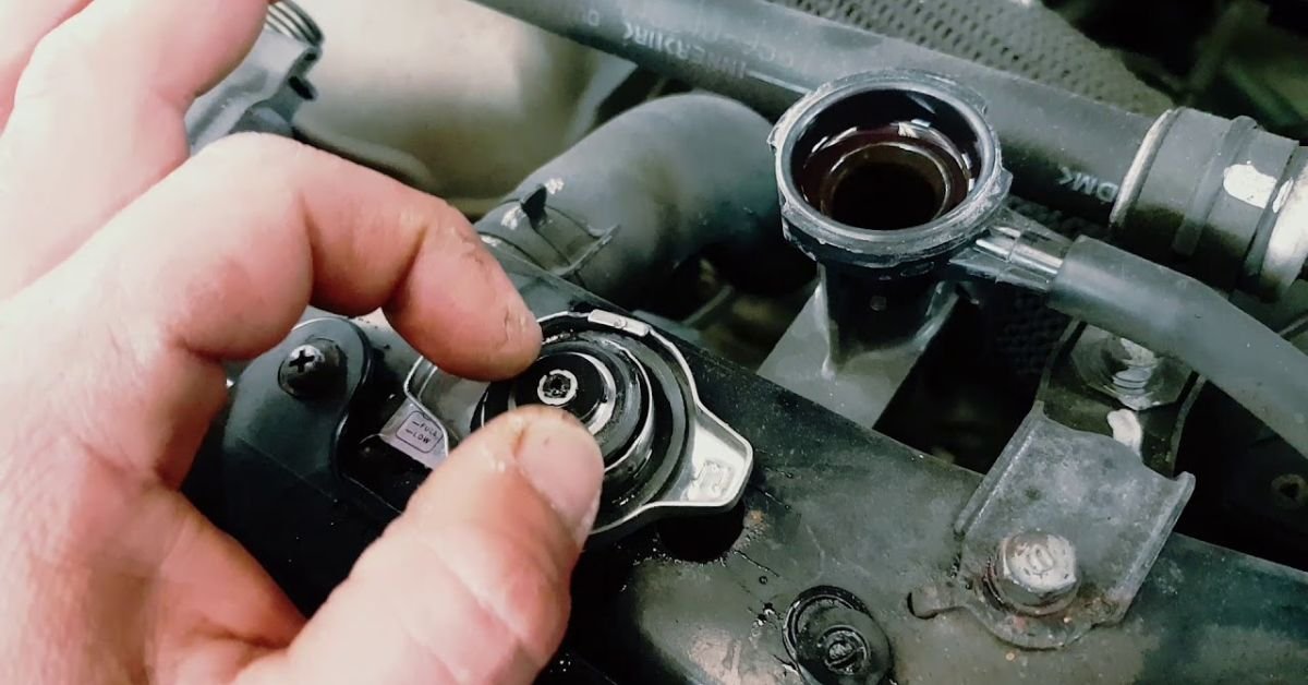 coolant leaking from cap