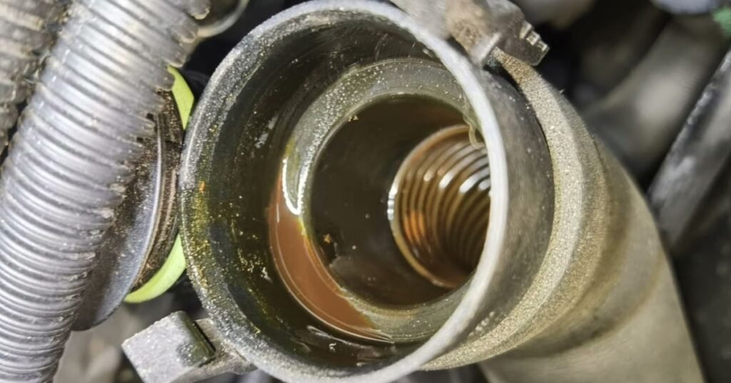 coolant in oil color