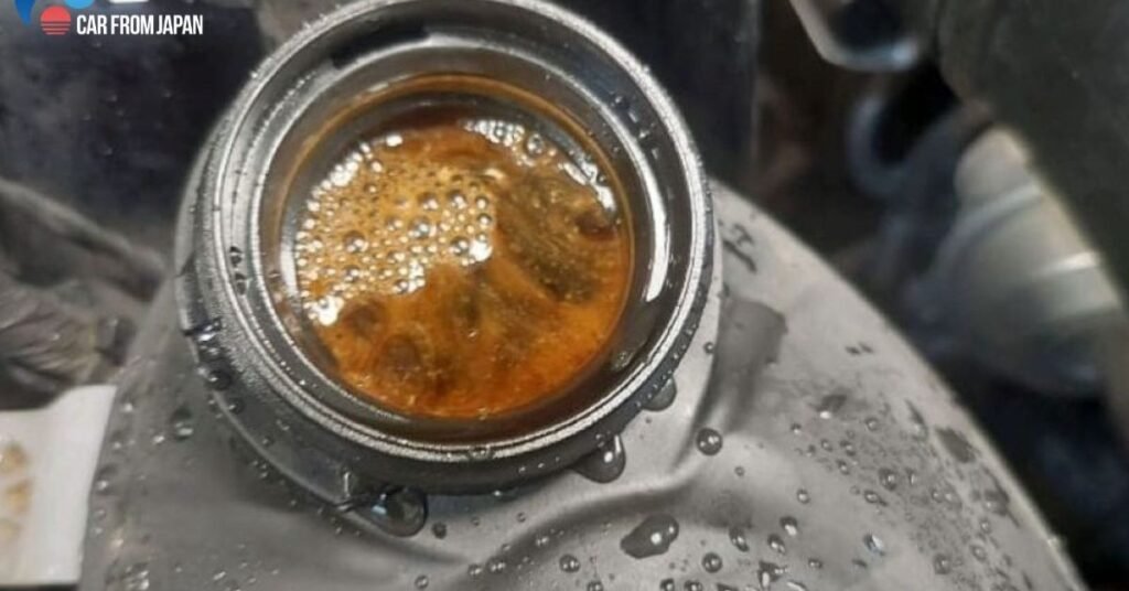 coolant in oil color