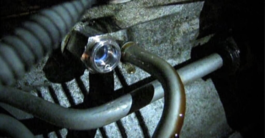 transmission fluid leak color