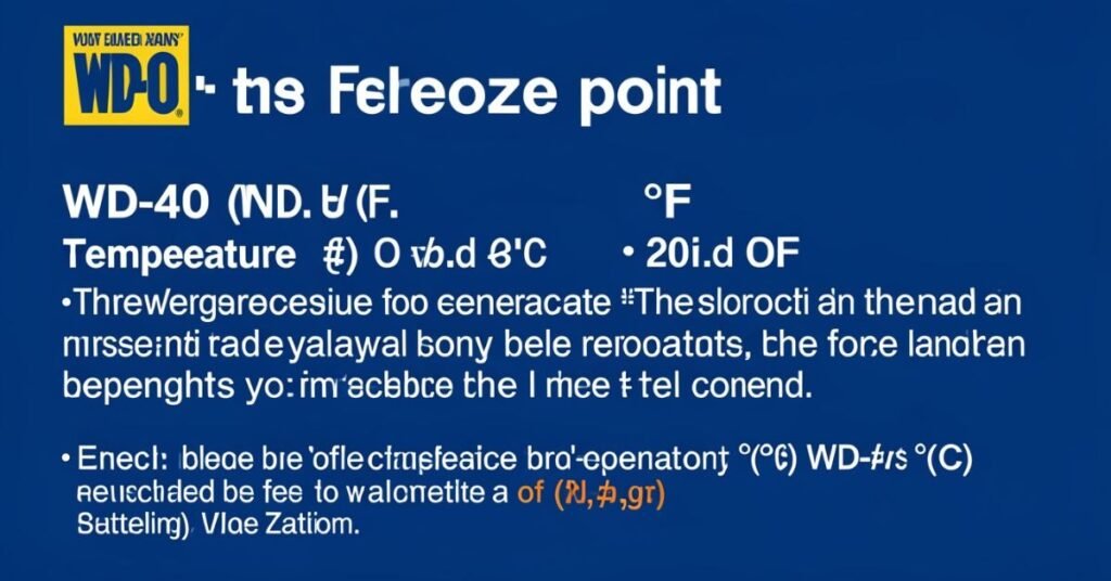 wd 40 freeze point