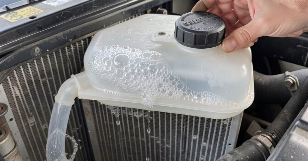coolant reserve tank bubbling