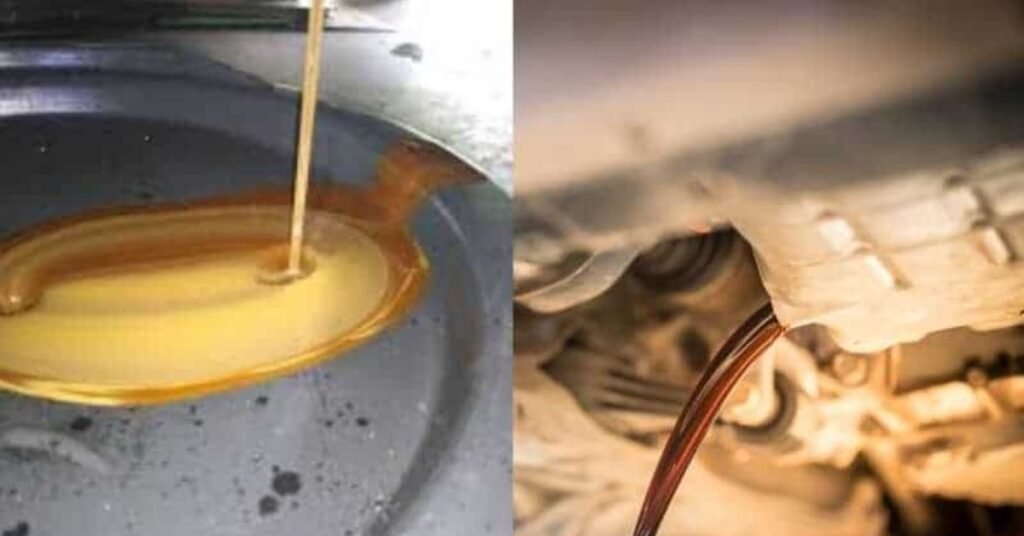 coolant in oil color