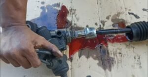 steering rack oil leak