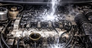 water in car motor