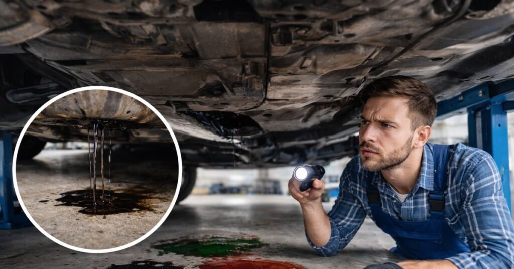 bottom of car leaking