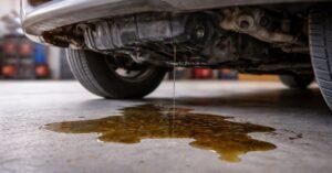 bottom of car leaking