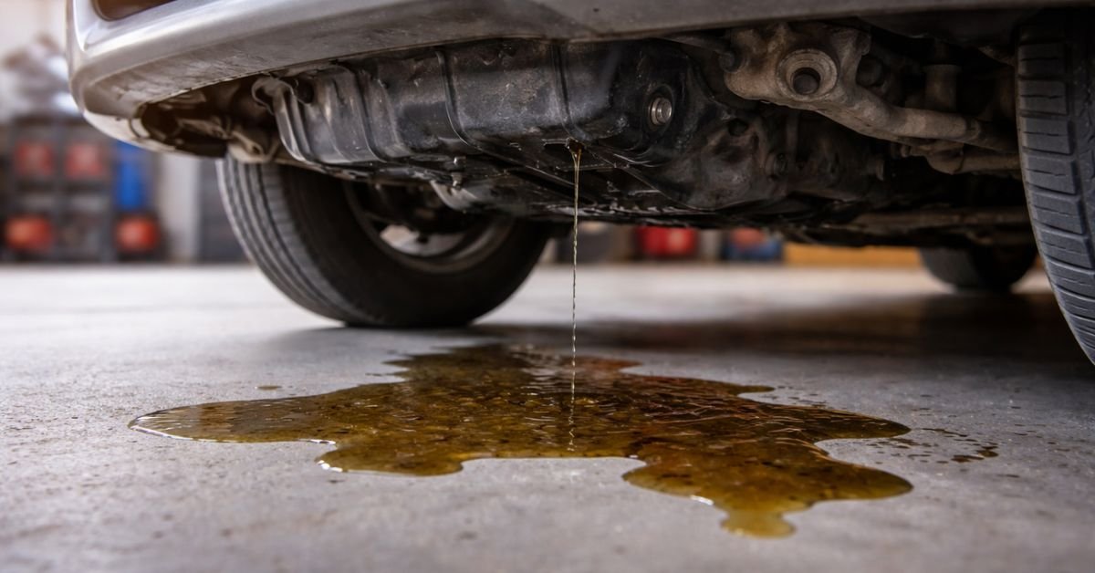 bottom of car leaking