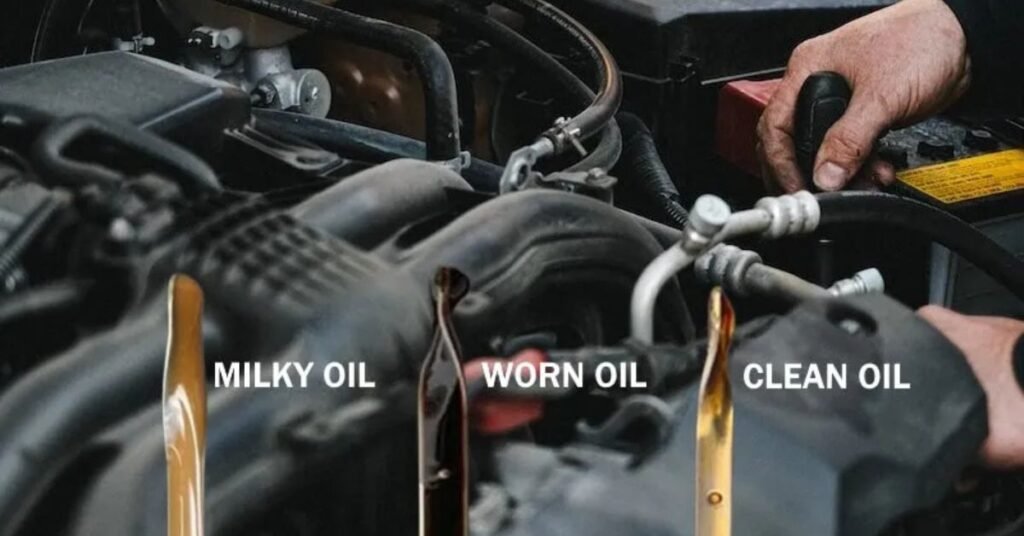 blown head gasket oil