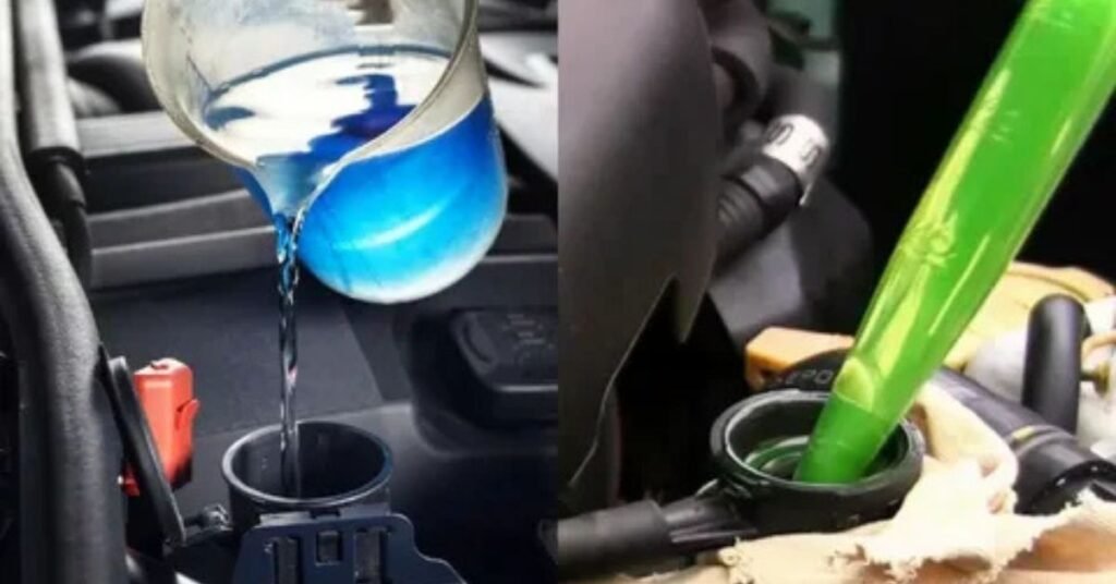 mixing coolant with water