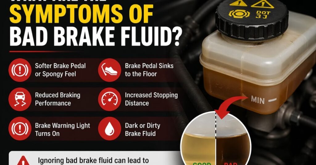 symptoms bad brake fluid