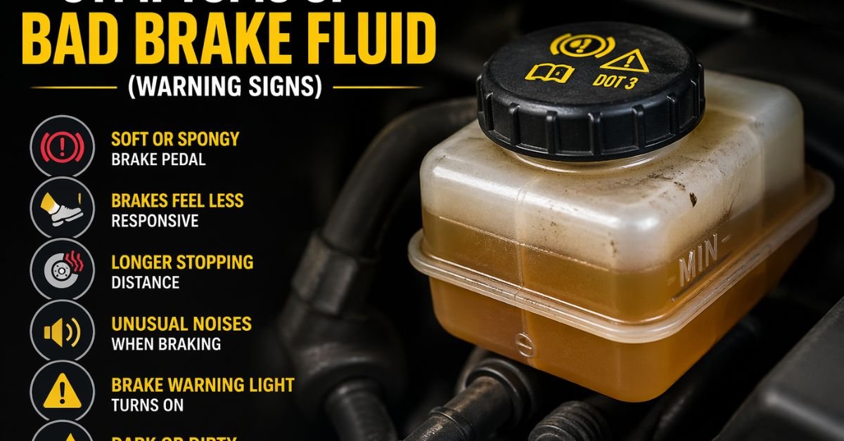 symptoms bad brake fluid
