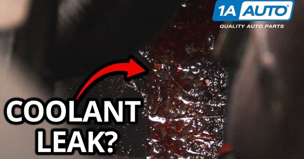 Coolant leak symptoms